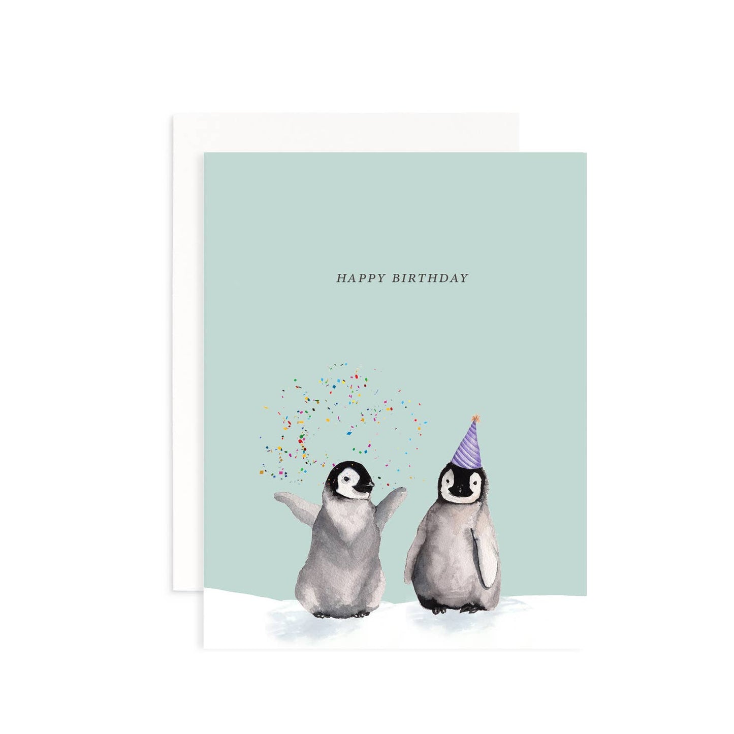 Happy Birthday Penguins Greeting Card